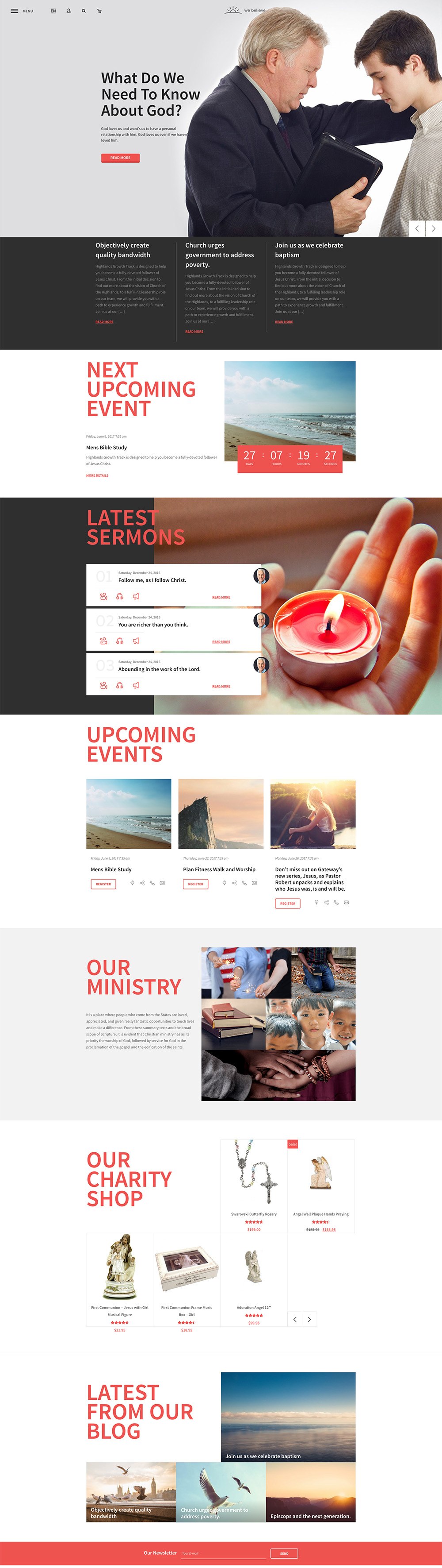 Buy responsive WP themes for religion 